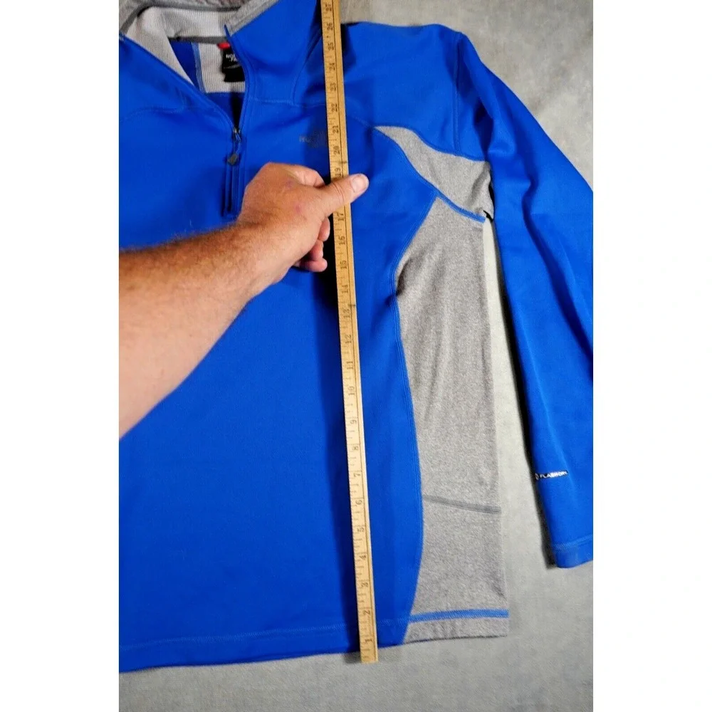 The North Face Pullover‎ Men's M Blue Sweater Quarter Zip Long Sleeve Flashdry